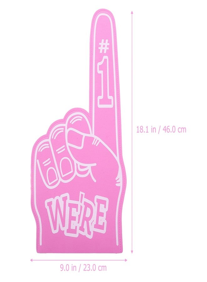 Toddmomy 3 Pack Oversized Pink Eva Foam Finger Covers for Cheering - Giant Team Spirit Props for Soccer Basketball Games and Party Supplies - Image 3